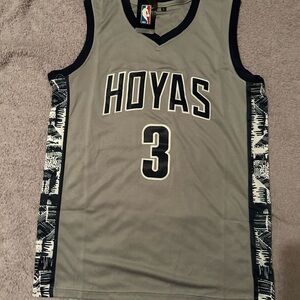 Gray Basketball Jersey with Black Trim